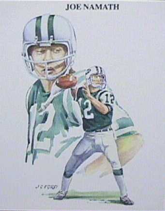 Joe Namath 1989 Imperial Collection All-Time Great QB