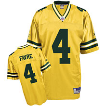 NFL Equipment Green Bay Packers Brett Favre Alternate Replica Jersey