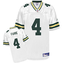 NFL Equipment Green Bay Packers Brett Favre Replica White Jersey