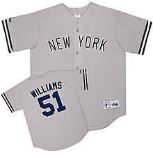 Majestic Athletic New York Yankees Bernie Williams Replica Road Jersey