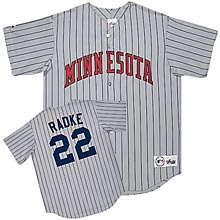 Majestic Athletic Minnesota Twins Brad Radke Replica Road Jersey