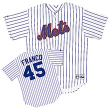 Majestic Athletic New York Mets John Franco Replica Home Jersey