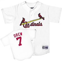 Majestic Athletic St. Louis Cardinals J.D. Drew Replica Home Jersey