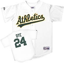 Majestic Athletic Oakland Athletics Jermaine Dye Replica Home Jersey