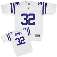 NFL Equipment Indianapolis Colts Edgerrin James Replica Road Jersey