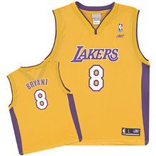 Reebok Los Angeles Lakers Kobe Bryant Replica Home Jersey