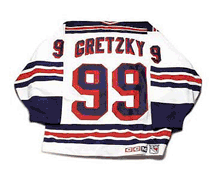 Wayne Gretzky New York Rangers CCM 550 Series Replica Jersey