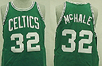 1985-86 Boston Celtics Road Jersey From Mitchell & Ness NBA Hardwood Collection, With #32 and the name 'McHale' On Jersey (Kevin McHale)