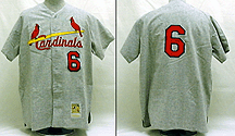 1963 - 64 St. Louis Cardinals Road Jersey From Mitchell & Ness, With #6 On Jersey (Stan Musial)
