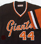 1978 San Francisco Giants Alternative Home Jersey From Mitchell & Ness, With #14 On Jersey (Vida Blue)