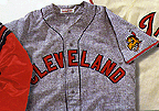 1948 Cleveland Indians Road Jersey From Mitchell & Ness, With #19 On Jersey (Bob Feller)