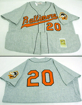 1966 Baltimore Orioles Road Jersey, With #22 On Jersey (Jim Palmer)