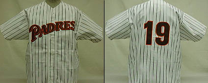 1985 San Diego Padres Home Jersey From Mitchell & Ness, With #19 On Jersey (Tony Gwynn)