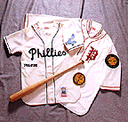 1945 Philadelphia Phillies Blue Jays Home Jersey From Mitchell & Ness, With #4 On Jersey (Jimmie Foxx)