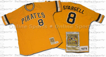 1979 Pittsburgh Pirates Alternate Jersey from Mitchell & Ness, With #8 (Willie Stargell)