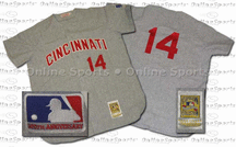 1969 Cincinnati Reds Road Jersey From Mitchell & Ness, With #14 On Jersey (Pete Rose)