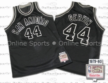 1979-80 San Antonio Spurs Road Jersey From Mitchell & Ness NBA Hardwood Collection, With #44 On Jersey (George Gervin)