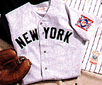 1939 Lou Gehrig New York Yankees Road Jersey From Mitchell & Ness, With #4 On Jersey