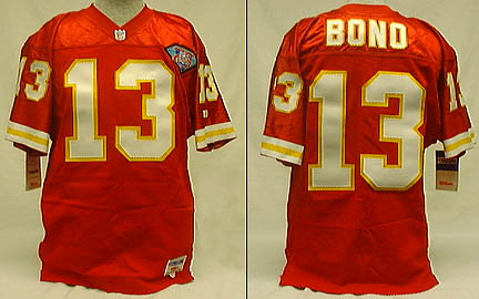 Steve Bono, Kansas City Chiefs Unautographed Authentic Wilson Football Jersey with 75th Anniversary Patch