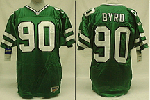 Dennis Byrd, New York Jets Unautographed Authentic Wilson Football Jersey