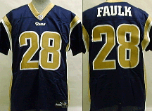 Marshall Faulk, St. Louis Rams Unautographed Authentic Football Jersey (Blue)