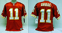 Elvis Grbac, Kansas City Chiefs Unautographed Authentic Wilson Football Jersey