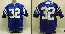 Edgerrin James, Indianapolis Colts Unautographed Authentic Puma Football Jersey