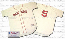 Nomar Garciaparra Boston Red Sox #5 Authentic Major League Baseball Jersey from Russell Athletic